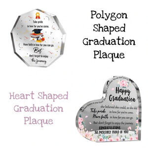 Happy Graduation 🎓 Motivational Plaques (2 Styles)